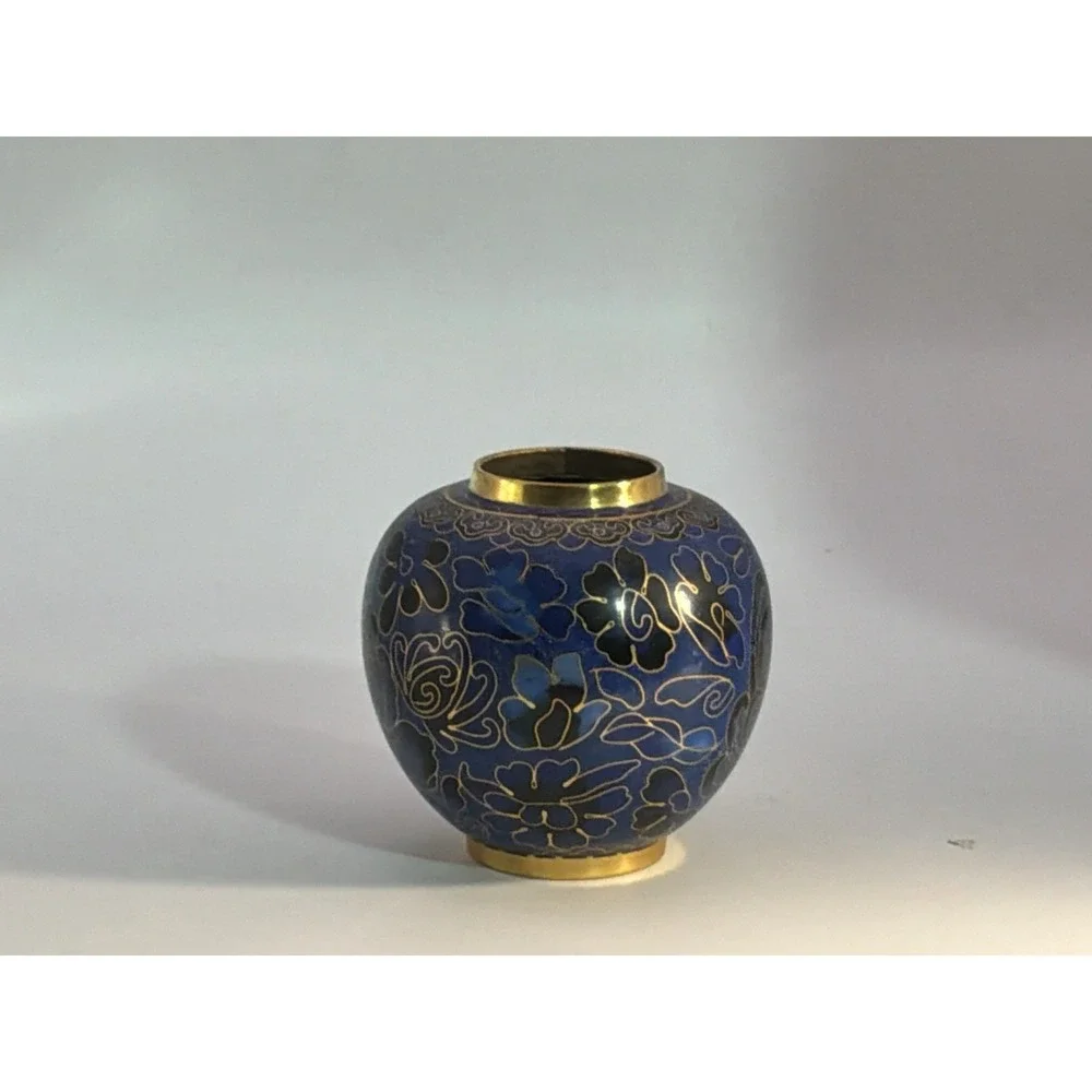 Azure‎ Blue Cloisonné Keepsake Urn 4